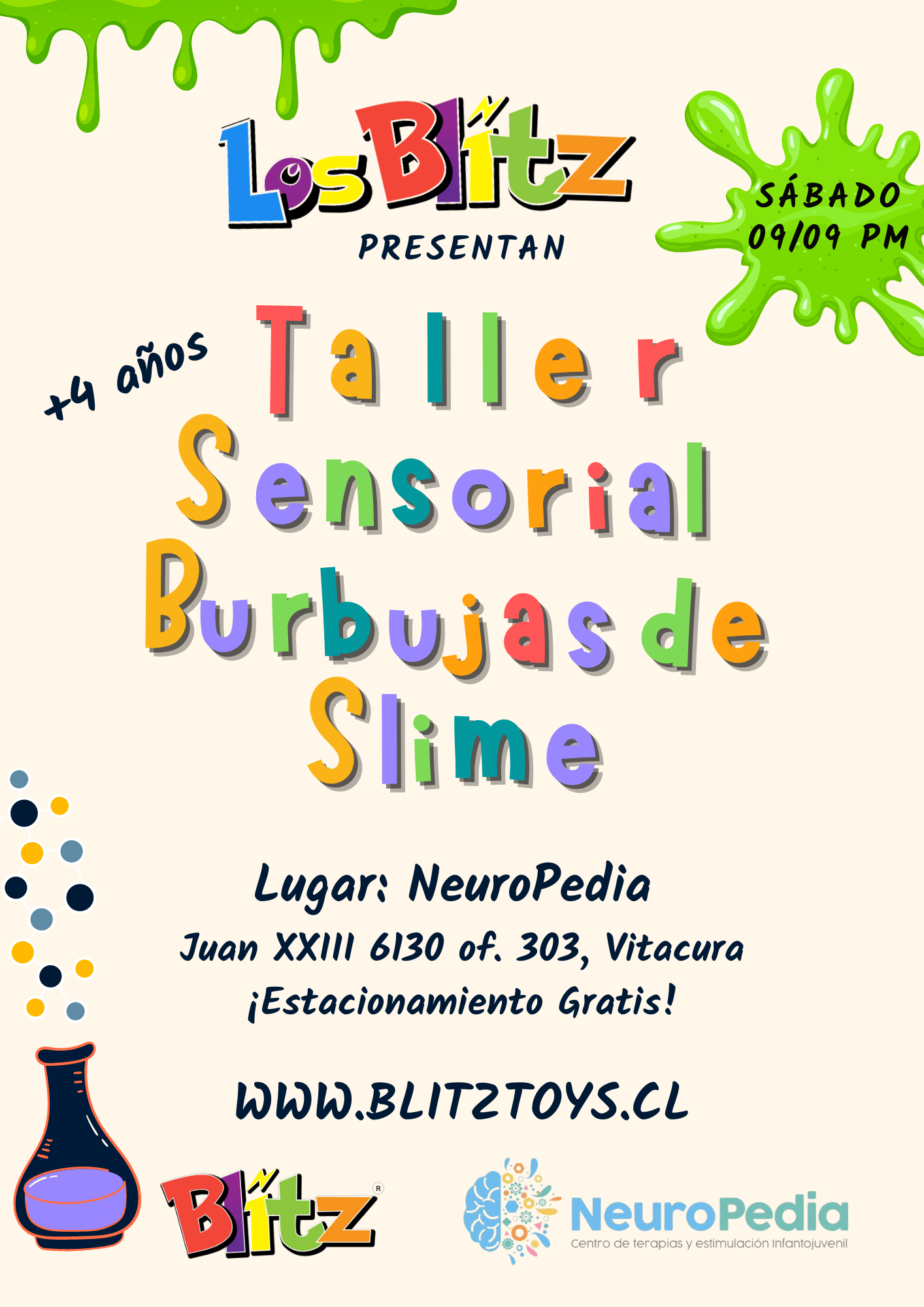 Taller Sensorial Burbujas de Slime