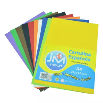 Cartulina española 10 colores.