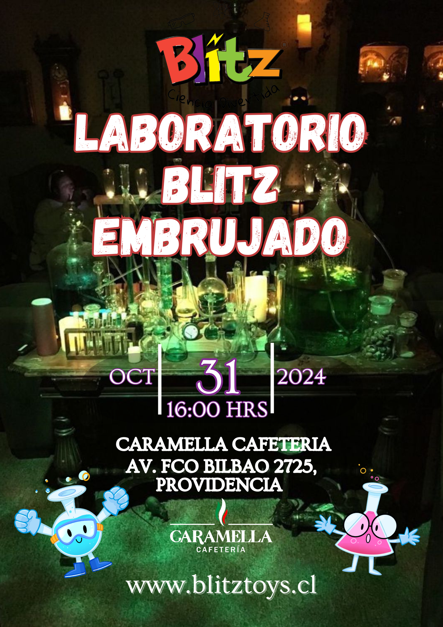 Laboratorio Blitz embrujado y Taller Científico Halloween