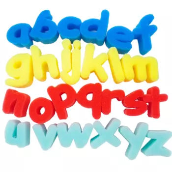 Letras minúsculas de esponja